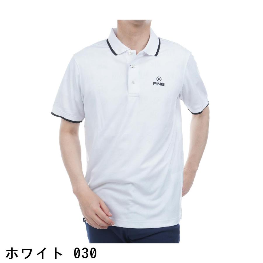 PING APPAREL ゴルフ メンズ バイアスロゴジャカード半袖ポロシャツ PING（ピン） バイアスロゴジャカード半袖ポロシャツ : GDOゴルフ