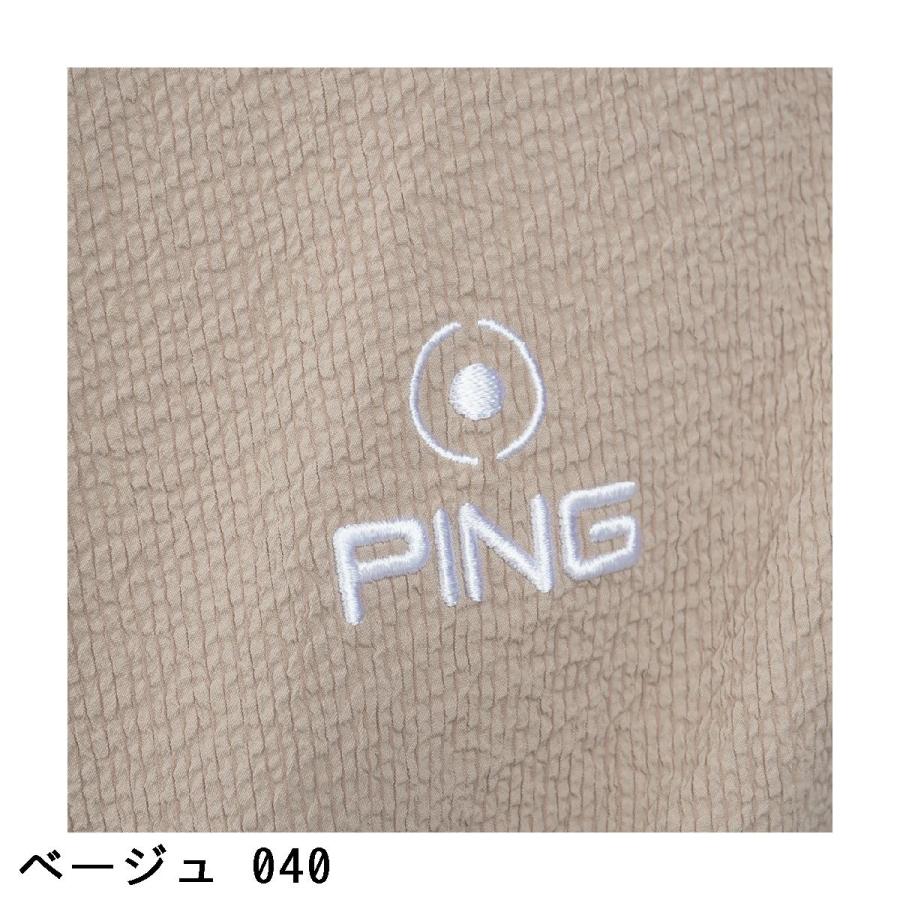 PING（ピン） シアサッカー 半袖フルジップシャツ : GDOゴルフショップ