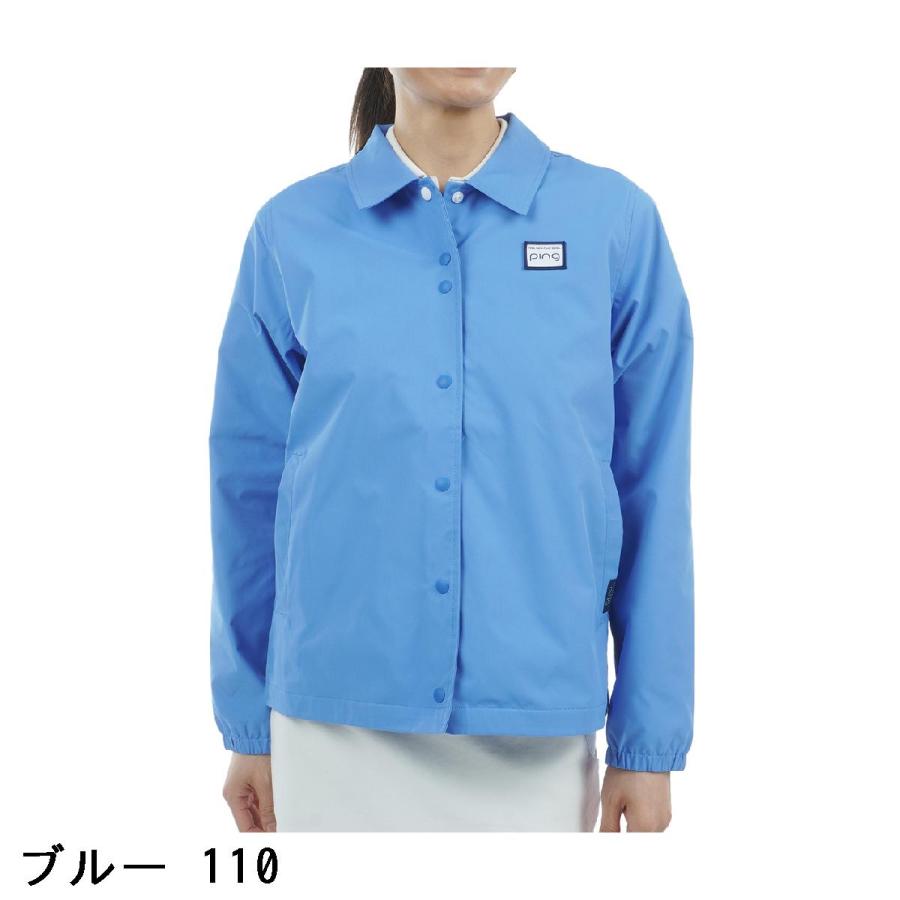 新品タグ付きPING 青 ジャケット Lサイズ PING（ピン） ストレッチ タフタコーチジャケット レディス : GDO