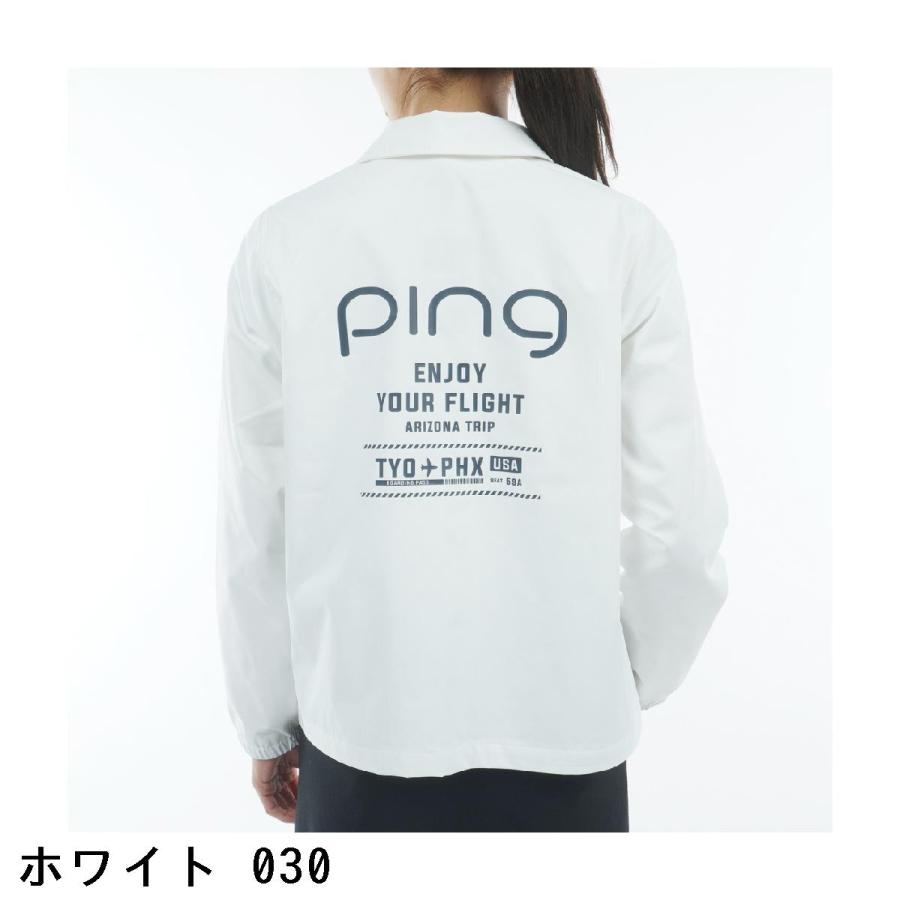PING レディースジャケット ホワイト ピン PING レディース ゴルフ 中綿ジャケット トライストレッチ高機能