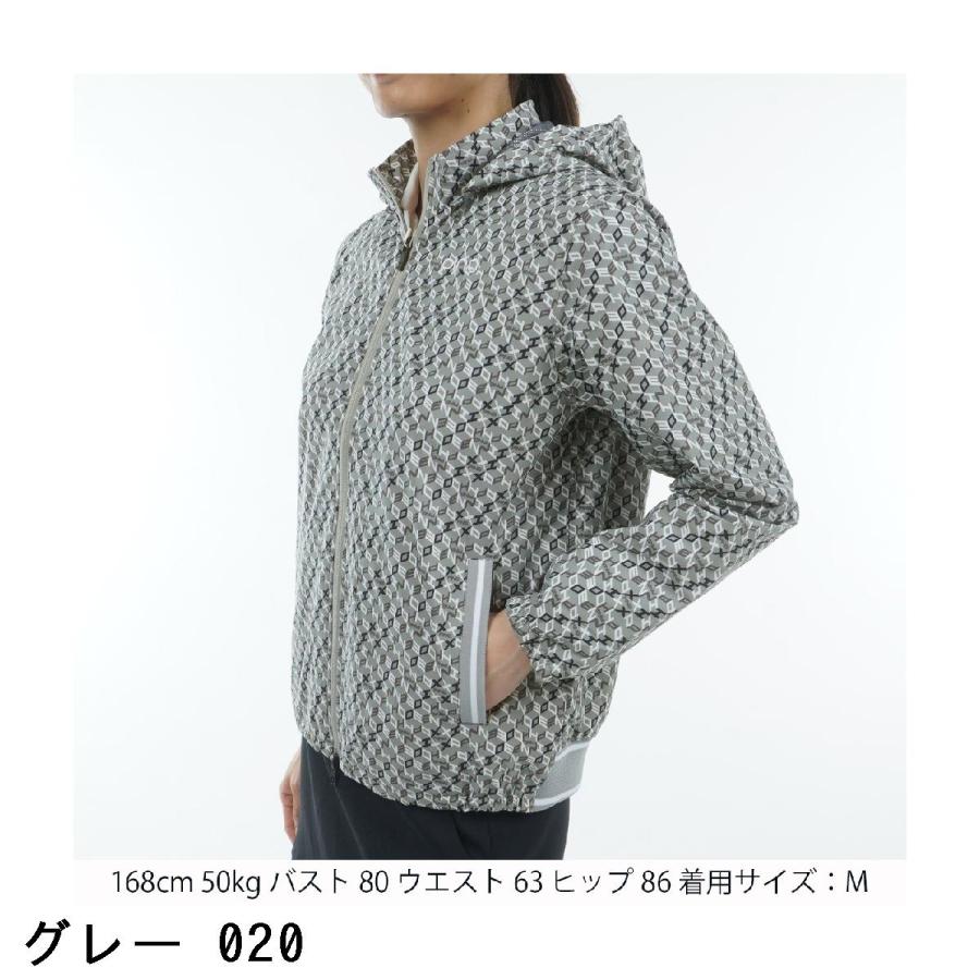 PING（ピン） 総柄プリント フルジップフーディーブルゾン レディス