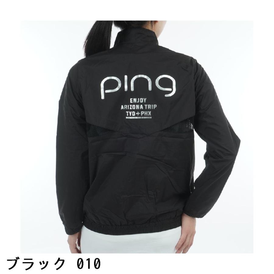 PING（ピン） ナイロンコーティング フルジップブルゾン レディス