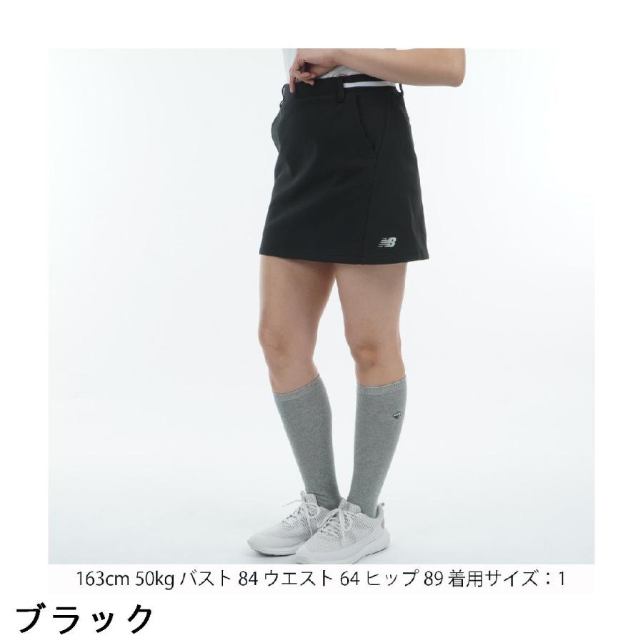 新品　ニューバランスゴルフ　レディース　裏起毛　インナー付きスカート　黒ブラック New Balance Golf（ニューバランスゴルフ） ニューバランス インナー