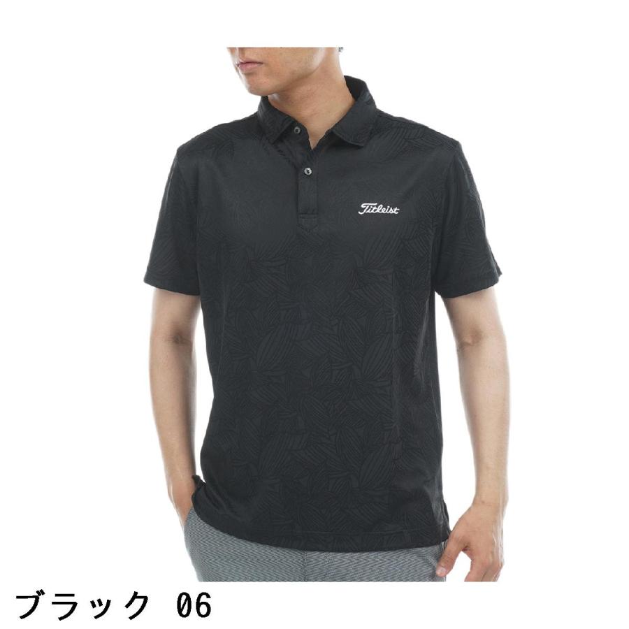 Titleist（タイトリスト） ストレッチ ボタニカルジャカード半袖