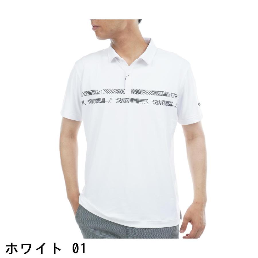 Titleist（タイトリスト） ストレッチ ベア天竺プリント半袖ポロシャツ 