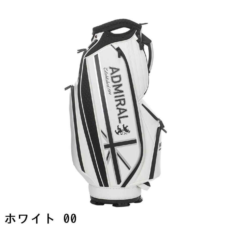 ✨極美品✨ADMRAL ホワイト キャディバッグ Admiral（アドミラル） プロスポーツ キャディバッグ : GDOゴルフ