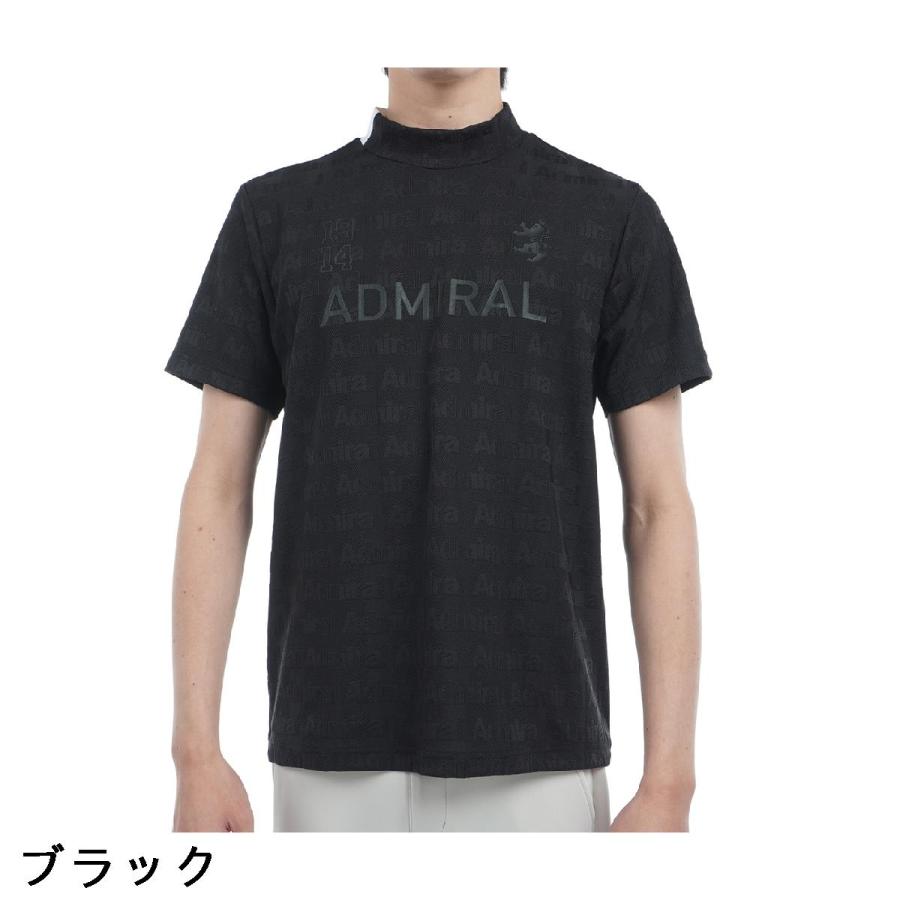 アドミラル Admiral ストレッチ ストライプジャカード モックネック