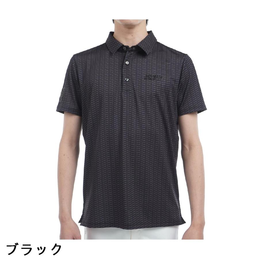 アドミラル　Admiral　ストレッチ 小紋柄 プリント半袖ポロシャツ Admiral（アドミラル） ストレッチ 小紋柄 プリント半袖ポロシャツ