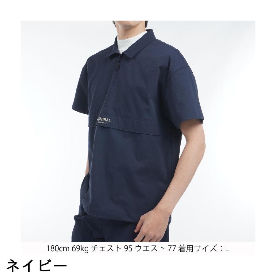 アドミラル　Admiral　ストレッチ ウインド半袖ポロシャツ Admiral アドミラル ストレッチ ウインド半袖ポロシャツ : GDOゴルフ