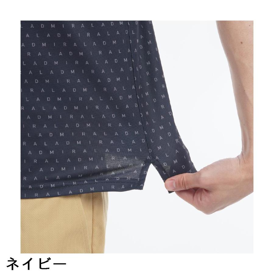 Admiral（アドミラル） ストレッチ モノグラムプリント スパッシー半袖