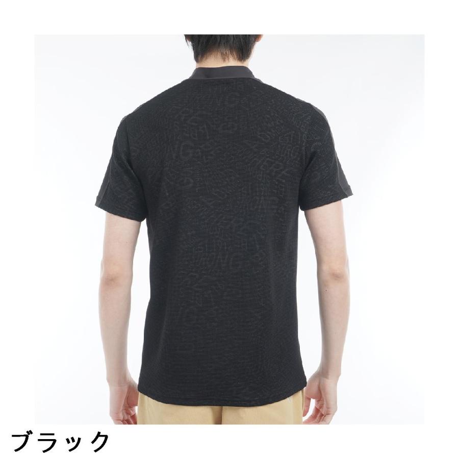 アドミラル Admiral ストレッチ ジオメタリックロゴ モックネック半袖