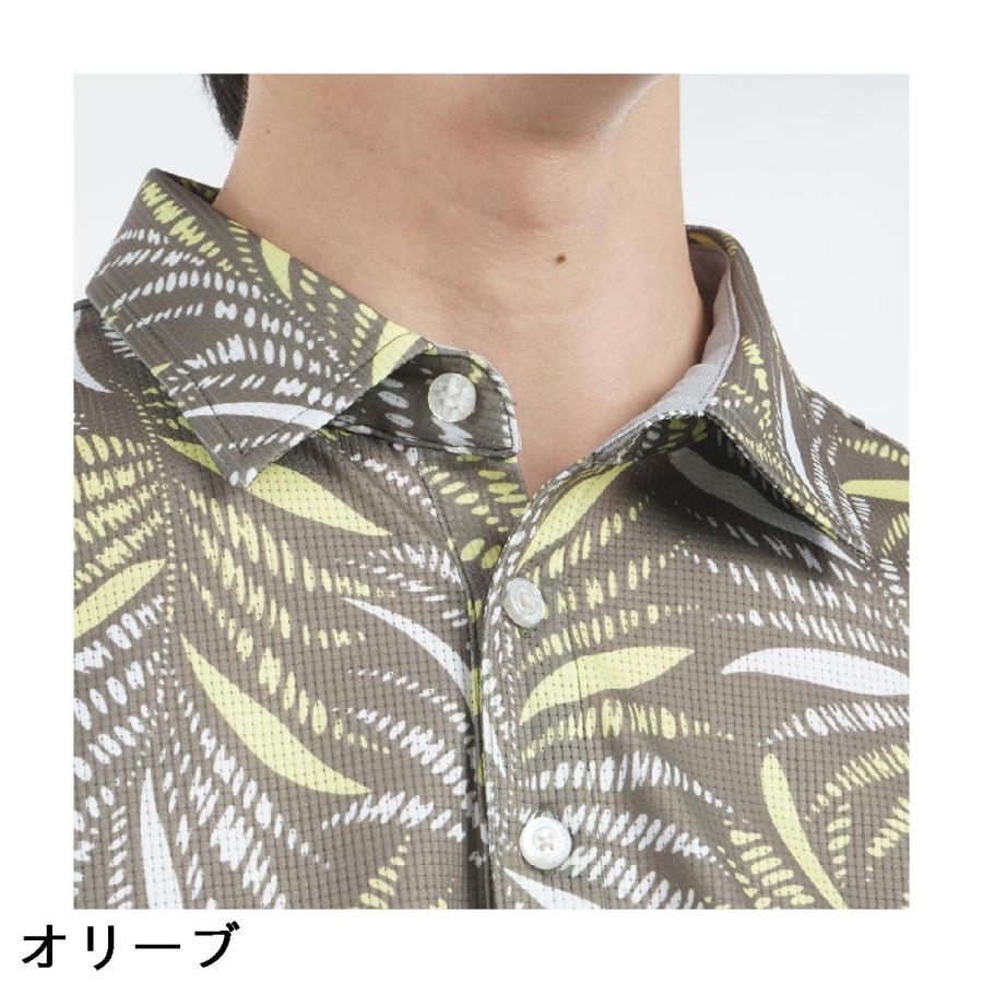 アドミラル　Admiral　ストレッチ リゾートプリント 半袖ポロシャツ Admiral（アドミラル） ストレッチ リゾートプリント 半袖ポロシャツ