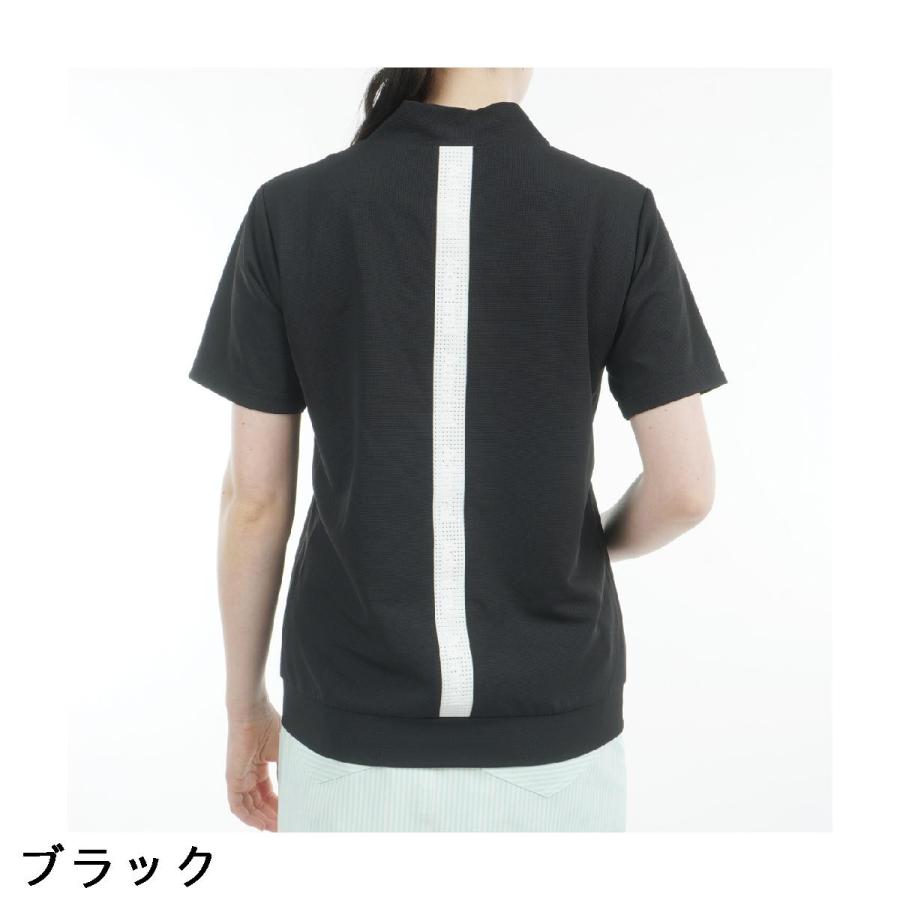アドミラル Admiral ストレッチ ミニワッフル エンボスロゴ 半袖モック