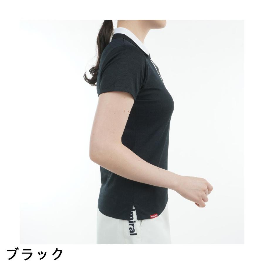 Admiral アドミラル ロゴジャカード 半袖ポロシャツ レディス : GDO