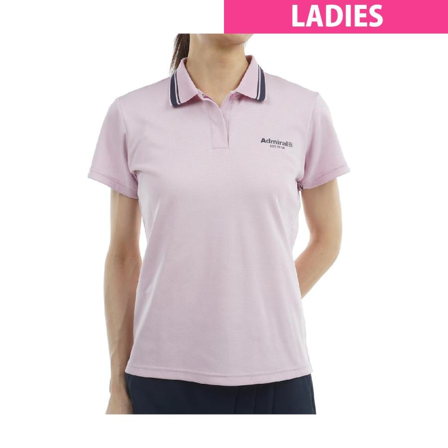 アドミラル　Admiral　カラタッチ ワンポイント半袖ポロシャツ　レディス Admiral（アドミラル） カラタッチ ワンポイント半袖ポロシャツ