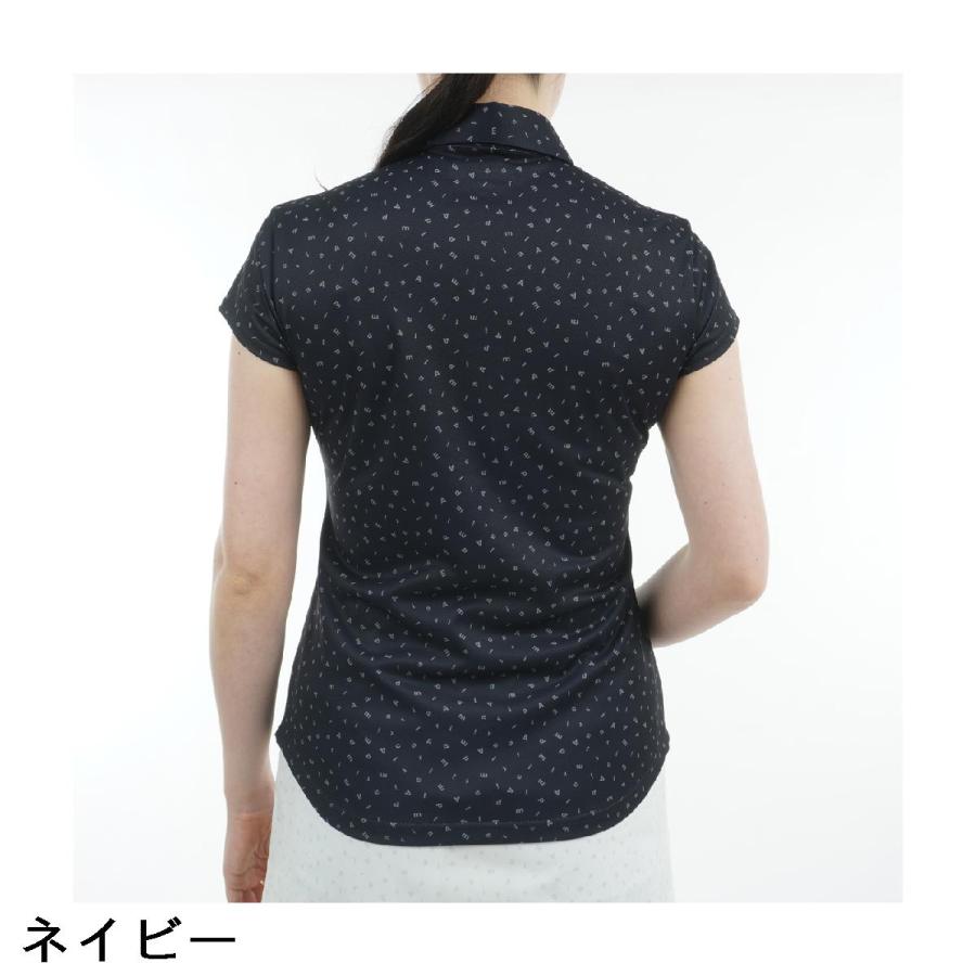 アドミラル　Admiral　ストレッチ ダンシングロゴ キャップスリーブ半袖ポロシャツ　レディス Admiral アドミラル ストレッチ ダンシングロゴ キャップスリーブ半袖