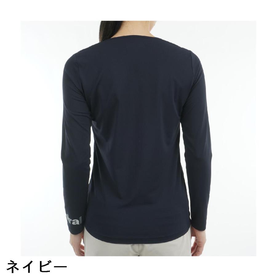 Admiral ゴルフ　Uネック　長袖　インナー　ブラック　レディース　Lサイズ Admiral（アドミラル） ストレッチ 美ハダッチ Uネック 長袖インナー