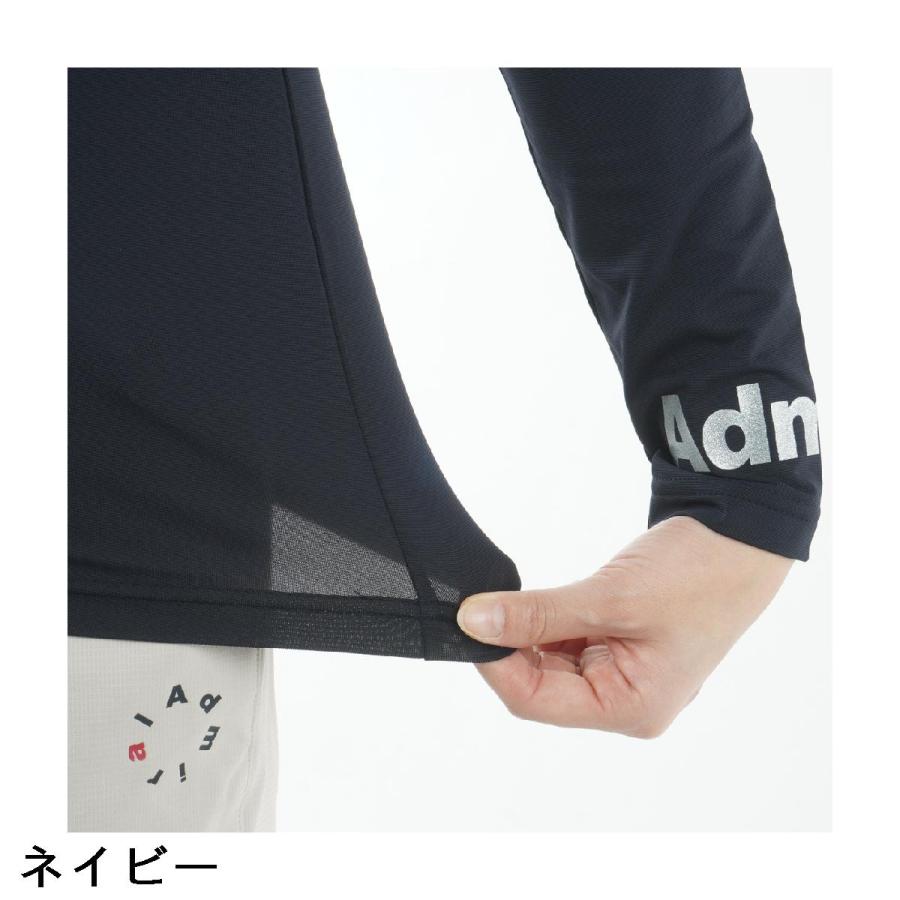 Admiral ゴルフ　Uネック　長袖　インナー　ブラック　レディース　Lサイズ Admiral（アドミラル） ストレッチ 美ハダッチ Uネック 長袖インナー