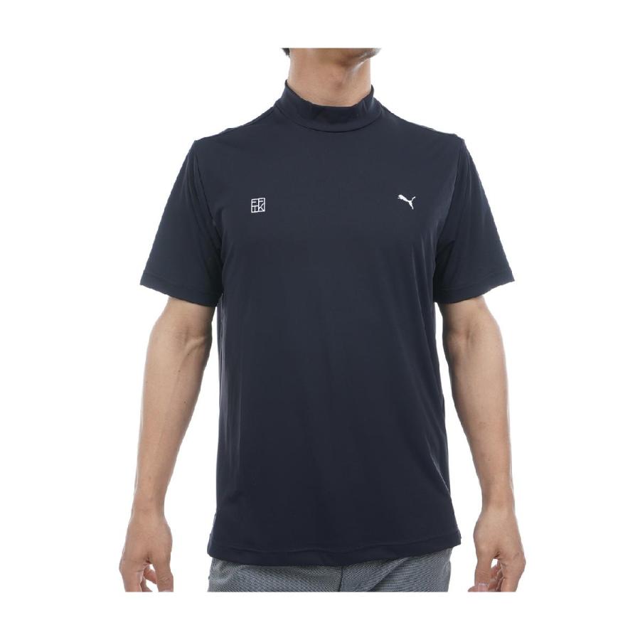PUMA（プーマ） PUMA TK ストレッチ ビッグラベル モックネック半袖