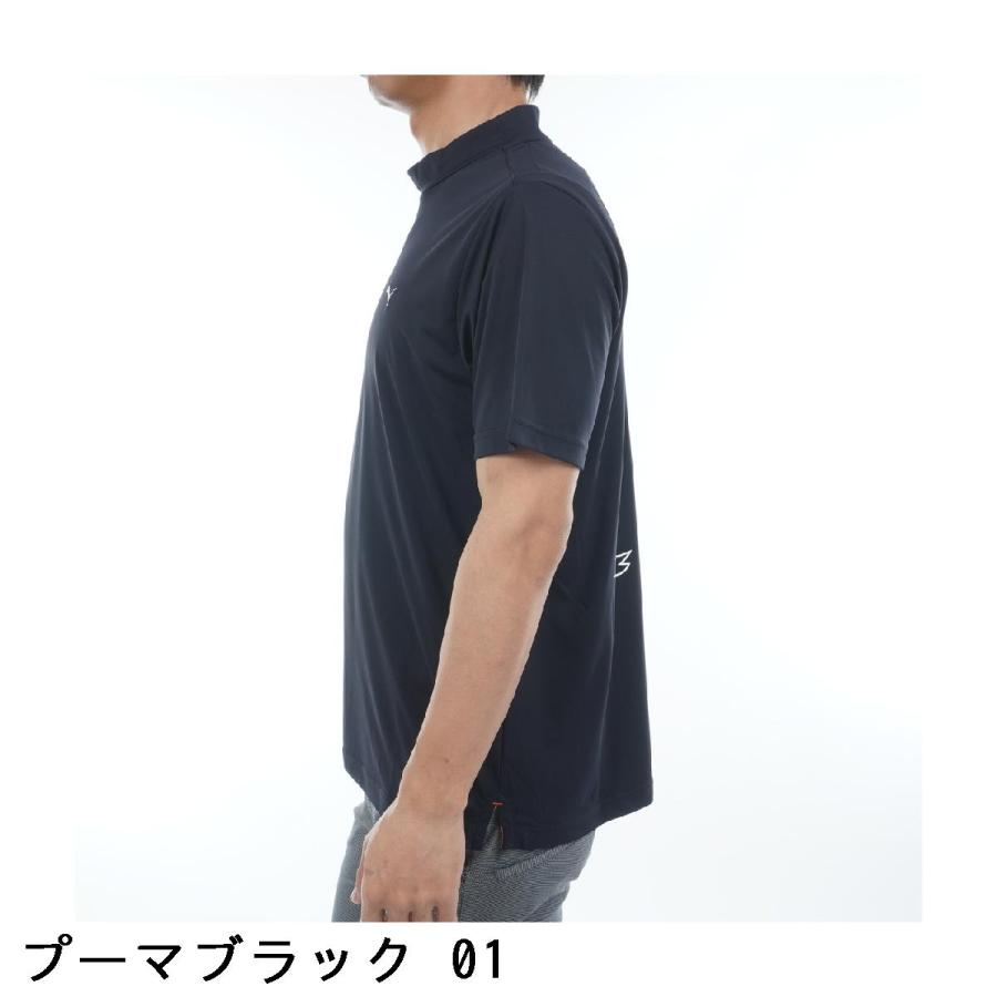 PUMA（プーマ） PUMA TK ストレッチ ビッグラベル モックネック半袖