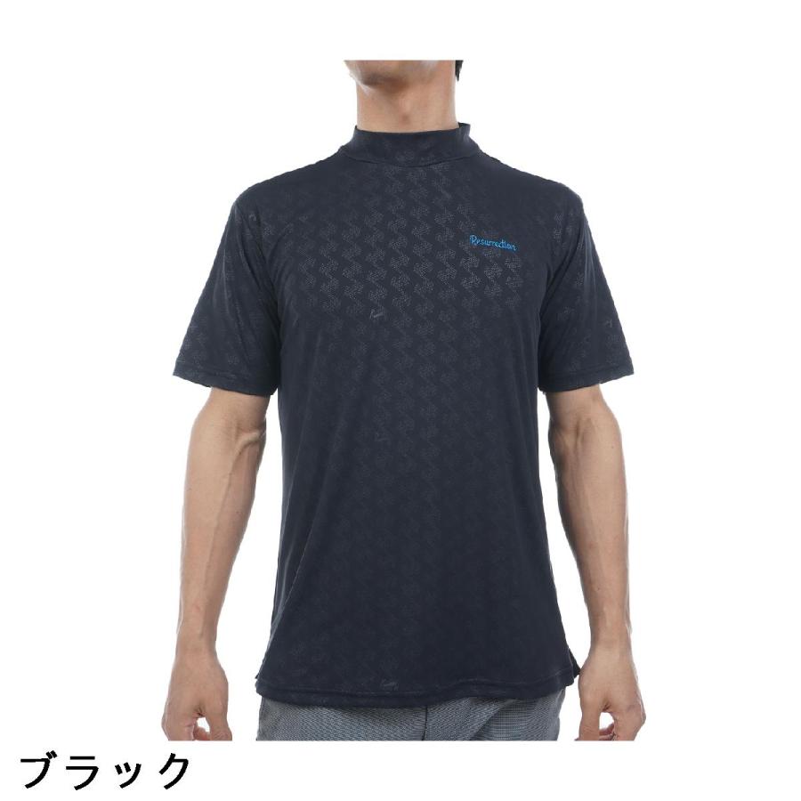 レザレクション Resurrection GMエンボス ストレッチ モックネック半袖