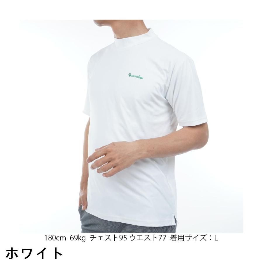 レザレクション Resurrection GMエンボス ストレッチ モックネック半袖