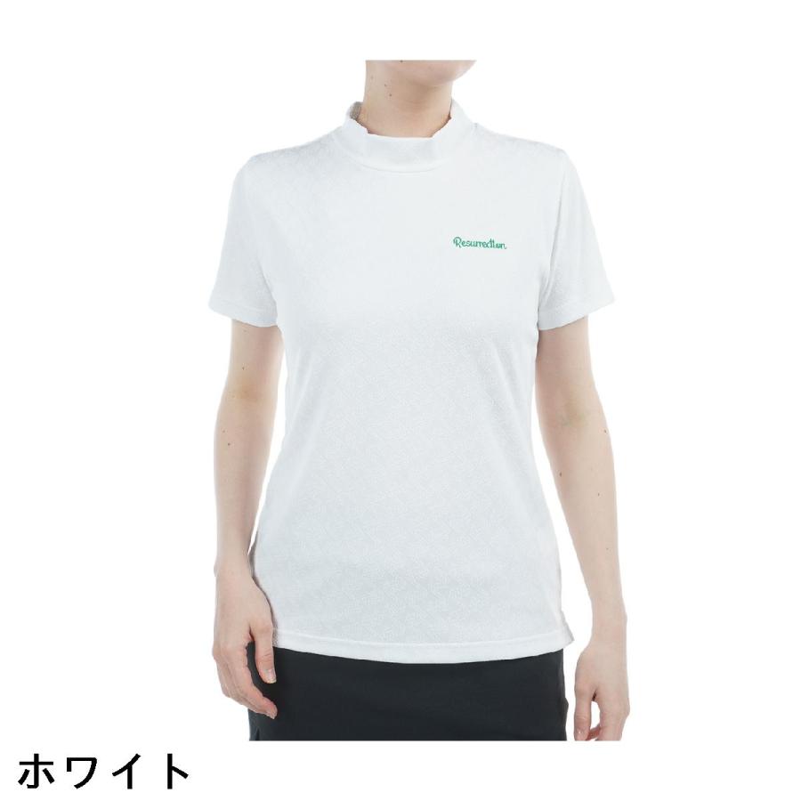 レザレクション Resurrection GMジャカードモックネック半袖シャツ 