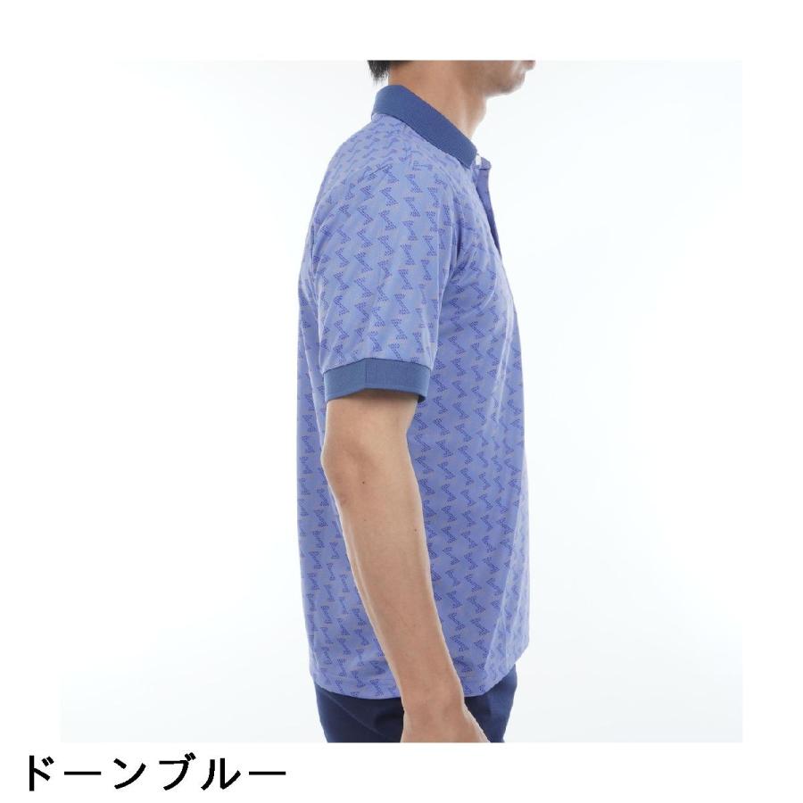 Resurrection (レザレクション） GMプリントポロシャツ レザレクション Resurrection GMプリント半袖ポロシャツ : GDOゴルフ