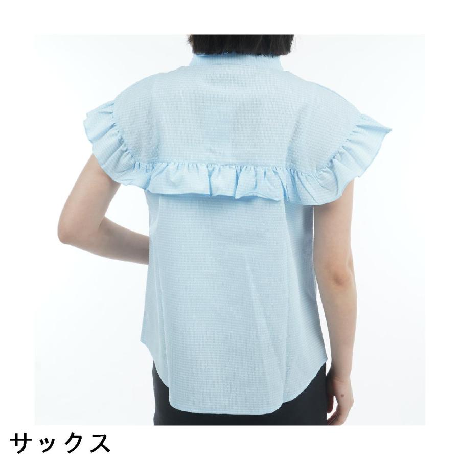 レザレクション Resurrection DOT AIR フリル半袖シャツ レディス