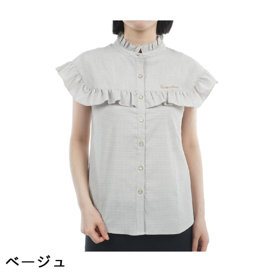 レザレクション Resurrection DOT AIR フリル半袖シャツ レディス