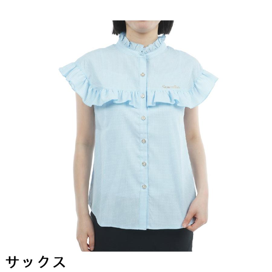 レザレクション Resurrection DOT AIR フリル半袖シャツ レディス