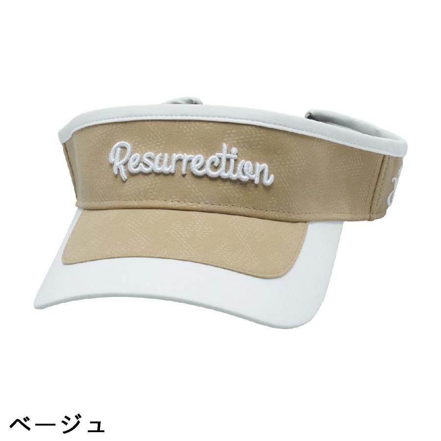 レザレクション Resurrection トーンエンボスサンバイザー : GDOゴルフ