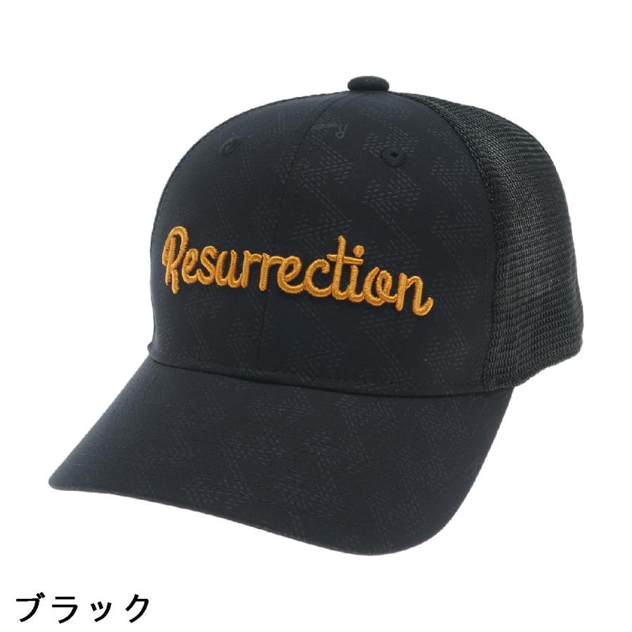 レザレクション　メッシュ　キャップ レザレクション Resurrection GMエンボスメッシュキャップ : GDOゴルフ