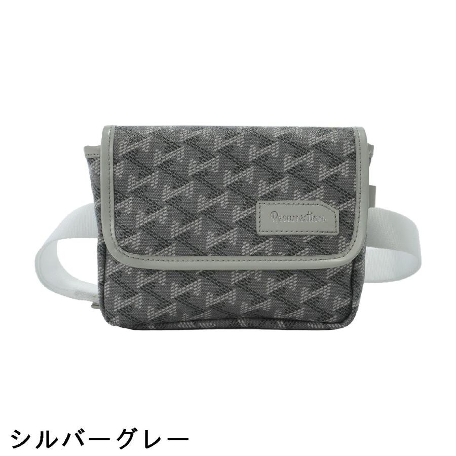 レザレクション Aix No.2 ウエストポーチ シルバーグレー 完売カラー レザレクション Resurrection アイクス No.2 ウエストポーチ : GDO