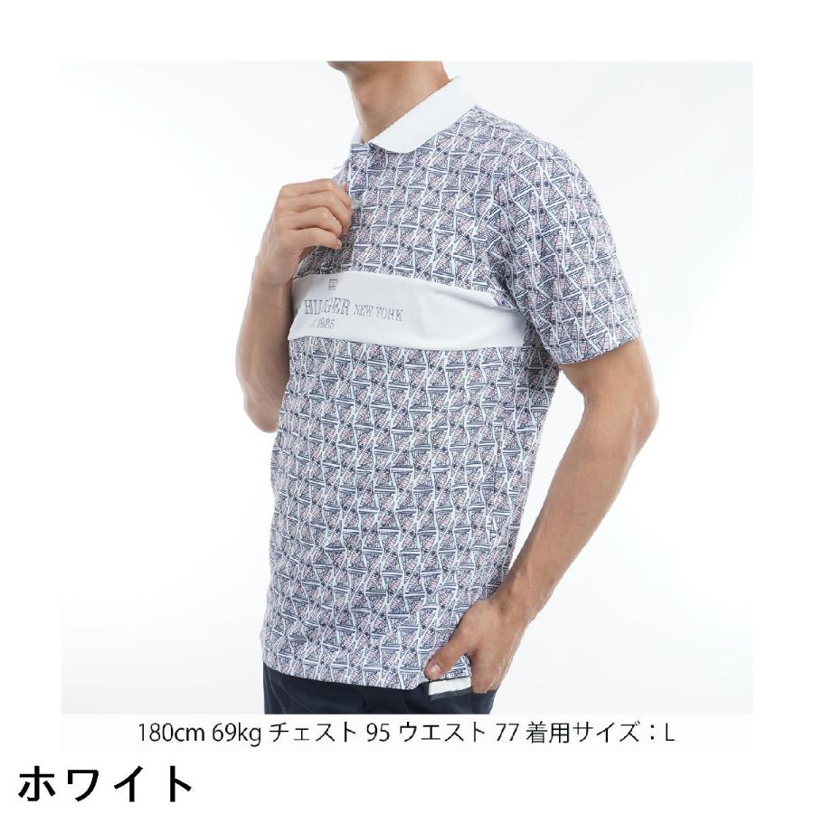 トミー ヒルフィガー ゴルフ TOMMY HILFIGER GOLF ヨットプリント 半袖ポロシャツ_3