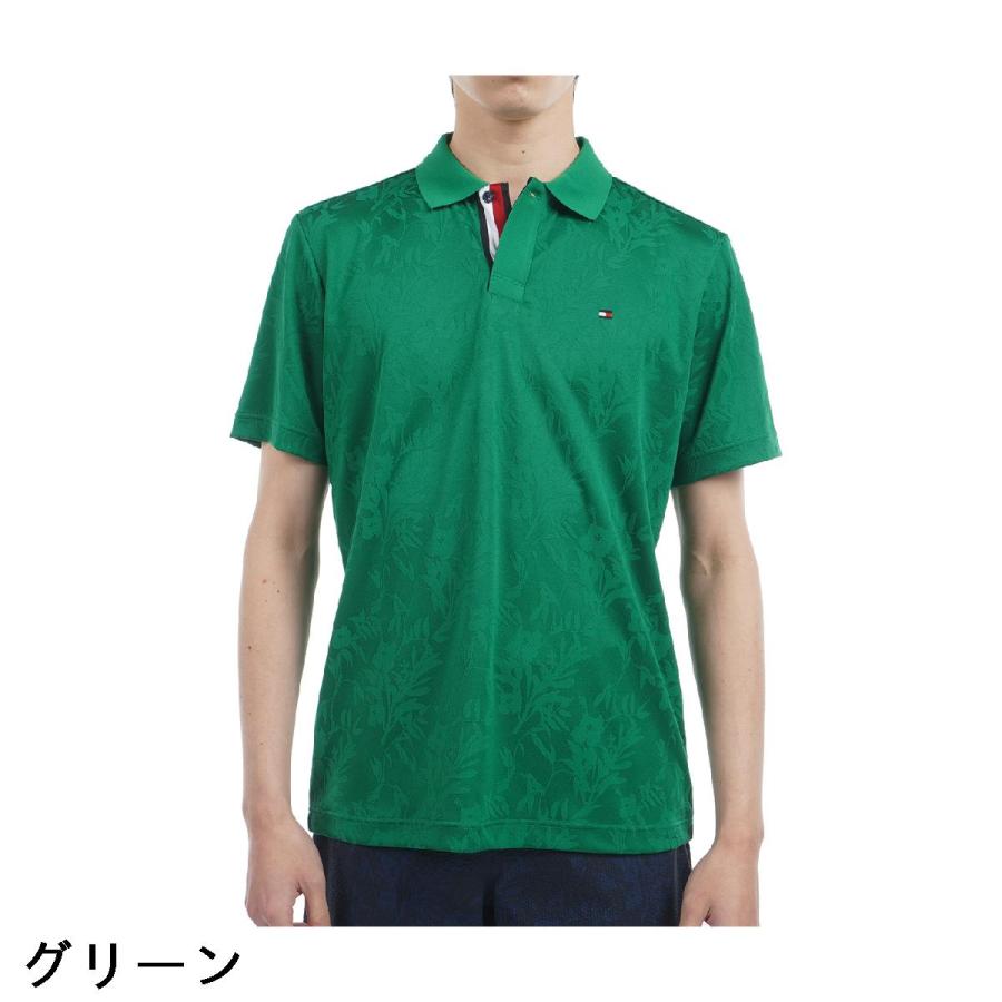 トミー ヒルフィガー ゴルフ　  GOLF　リーフジャガード 半袖ポロシャツ TOMMY HILFIGER（トミー・ヒルフィガー） トミー ヒルフィガー ゴルフ