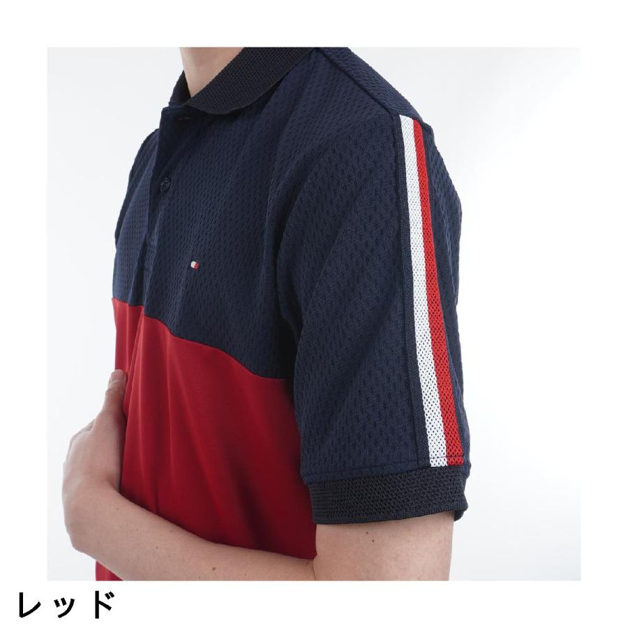 トミー ヒルフィガー ゴルフ　  GOLF　ストレッチ カラーブロック 半袖ポロシャツ TOMMY HILFIGER（トミー・ヒルフィガー） トミー ヒルフィガー ゴルフ