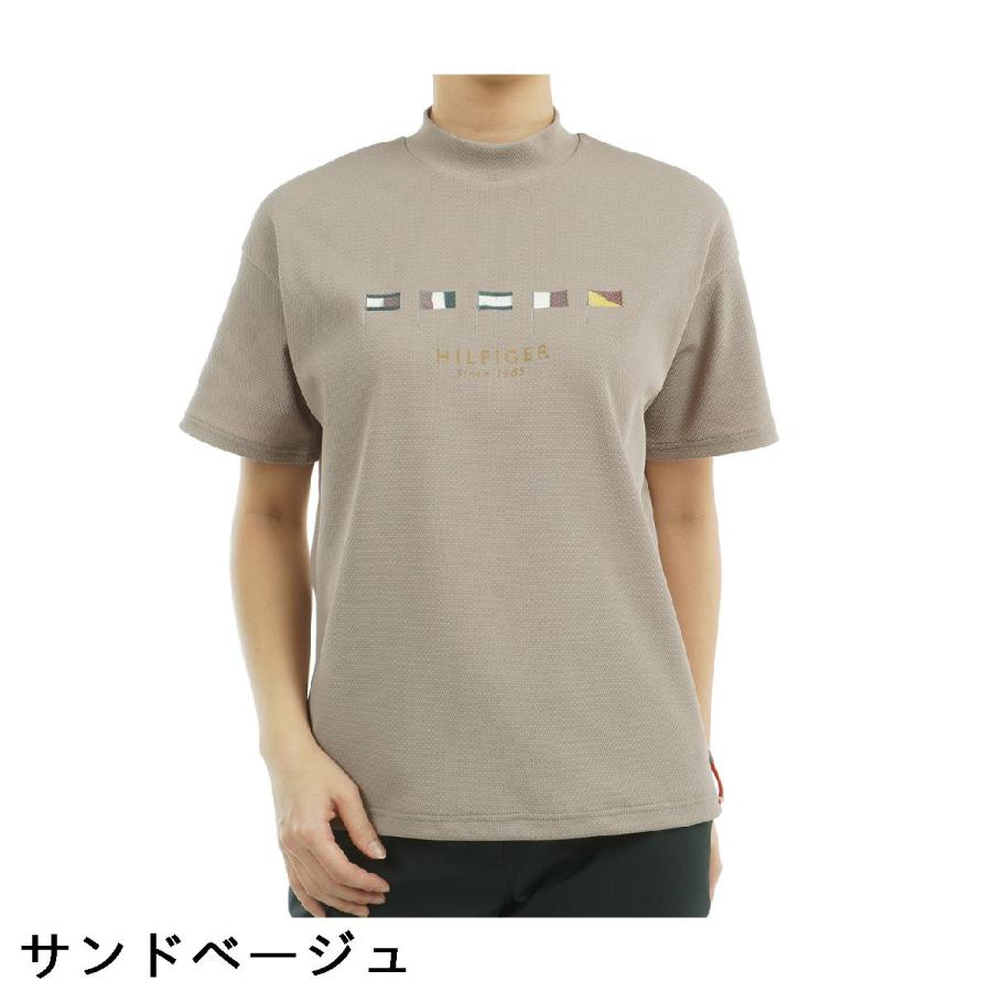 トミー ヒルフィガー ゴルフ　  GOLF　マルチフラッグ リラックスモックネック半袖シャツ　レディス TOMMY HILFIGER（トミー・ヒルフィガー） トミー ヒルフィガー ゴルフ