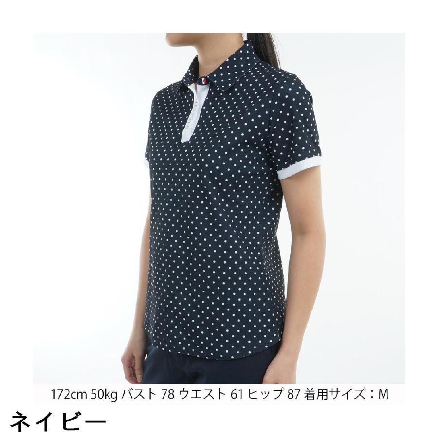 トミー ヒルフィガー ゴルフ　  GOLF　ドット＆フラワープリント 半袖ポロシャツ　レディス TOMMY HILFIGER（トミー・ヒルフィガー） トミー ヒルフィガー ゴルフ