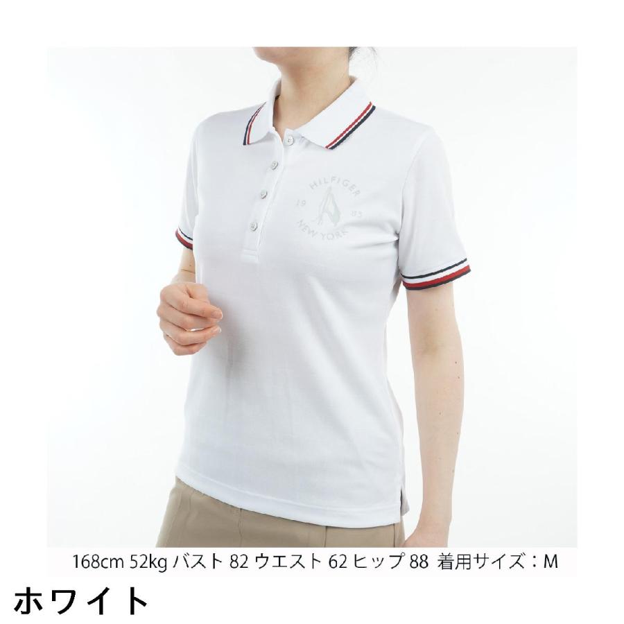 トミー ヒルフィガー ゴルフ　  GOLF　サークルロゴ ワンポイント半袖ポロシャツ　レディス TOMMY HILFIGER（トミー・ヒルフィガー） トミー ヒルフィガー ゴルフ