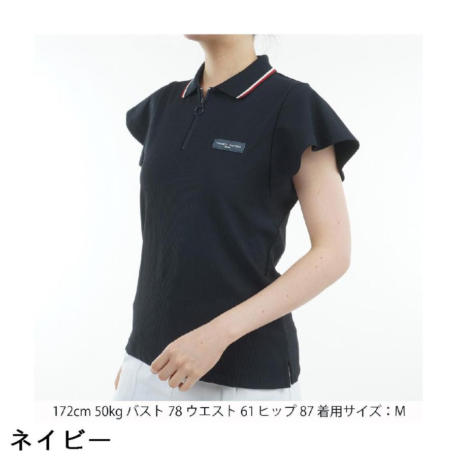 トミー ヒルフィガー ゴルフ　  GOLF　ハイテンション バタフライスリーブポロシャツ　レディス TOMMY HILFIGER（トミー・ヒルフィガー） トミー ヒルフィガー ゴルフ