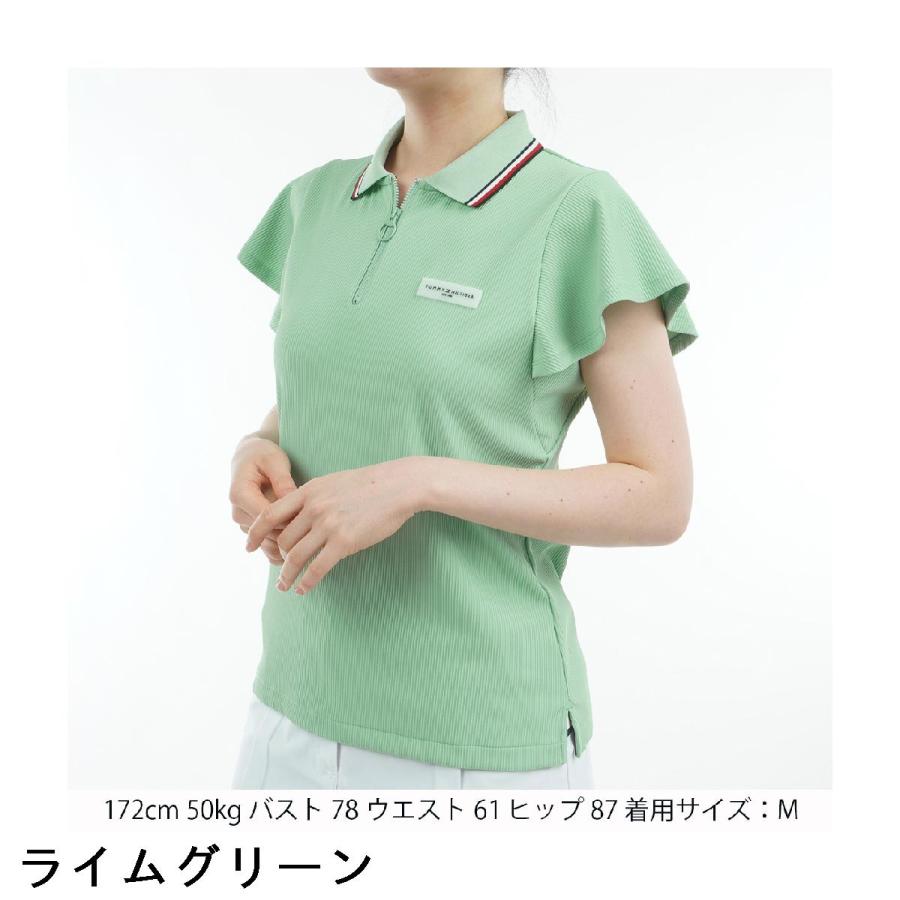 トミー ヒルフィガー ゴルフ　  GOLF　ハイテンション バタフライスリーブポロシャツ　レディス TOMMY HILFIGER（トミー・ヒルフィガー） トミー ヒルフィガー ゴルフ
