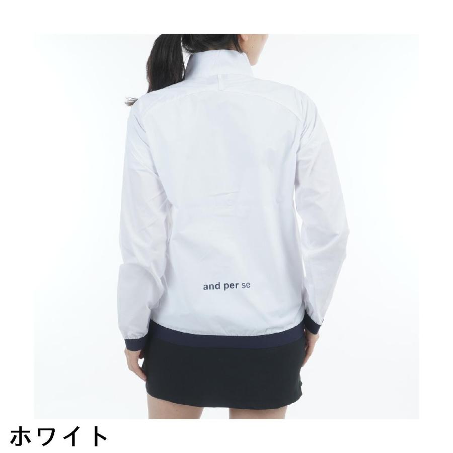and per se (アンパスィ) ブルゾン（レディース） ホワイト L and per se（アンパスィ） ゴルフウェア レディース ジャケット