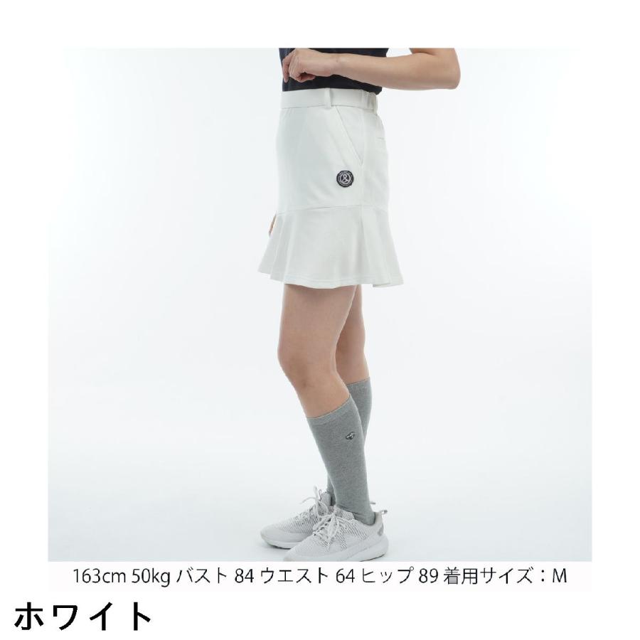 and per se ホワイト ゴルフスカート S and per se（アンパスィ） ストレッチ エアロスウェット スカート