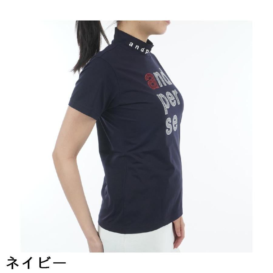 and per se（アンパスィ） ストレッチ リファインドライ モックネック