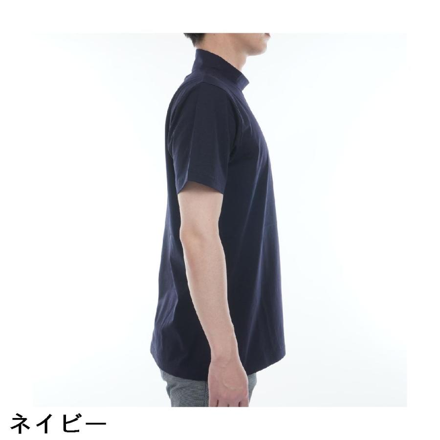 and per se アンパスィ ストレッチ リファインドライ モックネック半袖