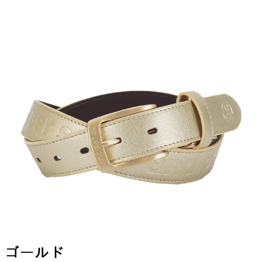 アンパスィ　and per se　エンボスベルト　レディス and per se（アンパスィ） エンボスロゴベルト レディス : GDOゴルフ
