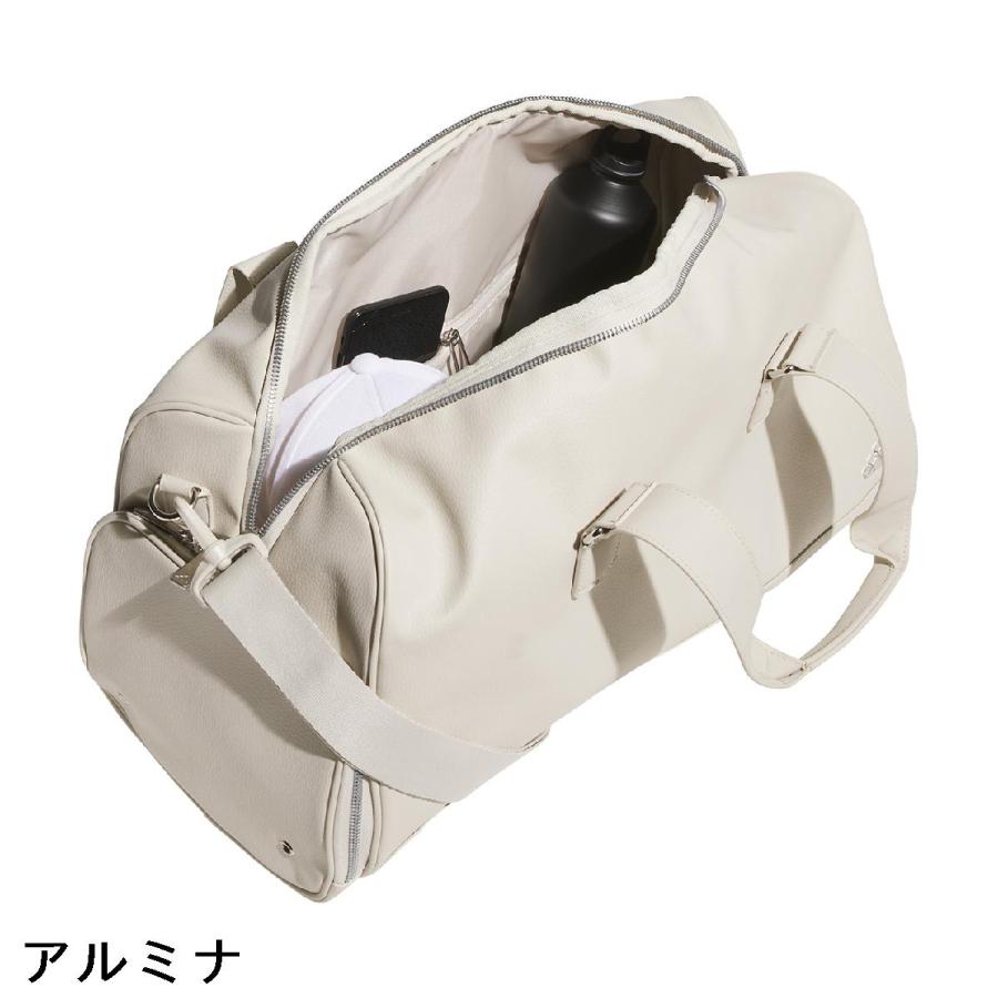【美品】adidas ゴルフバッグ　ホワイト アディダス 2025 メタルロゴ KVH47 ボストンバッグ レディース メンズ