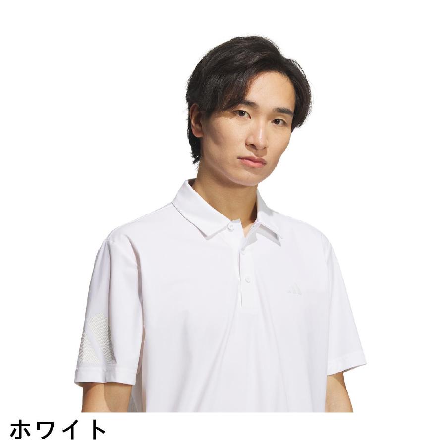 アディダス　Adidas　ストレッチ アディゼロ バックプリント 半袖ポロシャツ　レディス adidas（アディダス） ストレッチ アディゼロ バックプリント 半袖