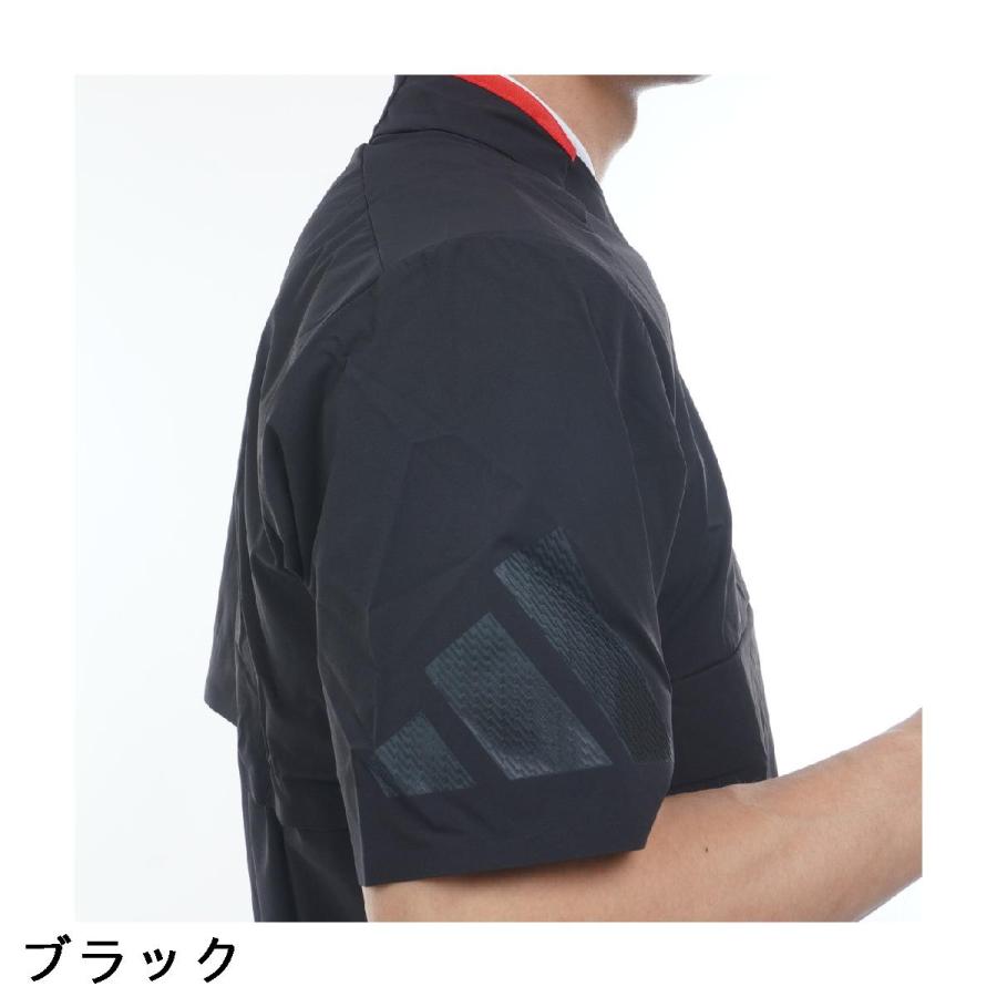 adidas（アディダス） ストレッチ アディゼロ 撥水 ハーフジップ 半袖